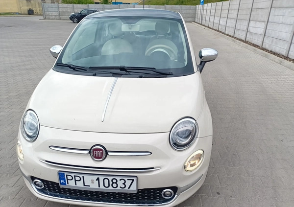 Fiat 500 cena 38900 przebieg: 31000, rok produkcji 2018 z Pleszew małe 191